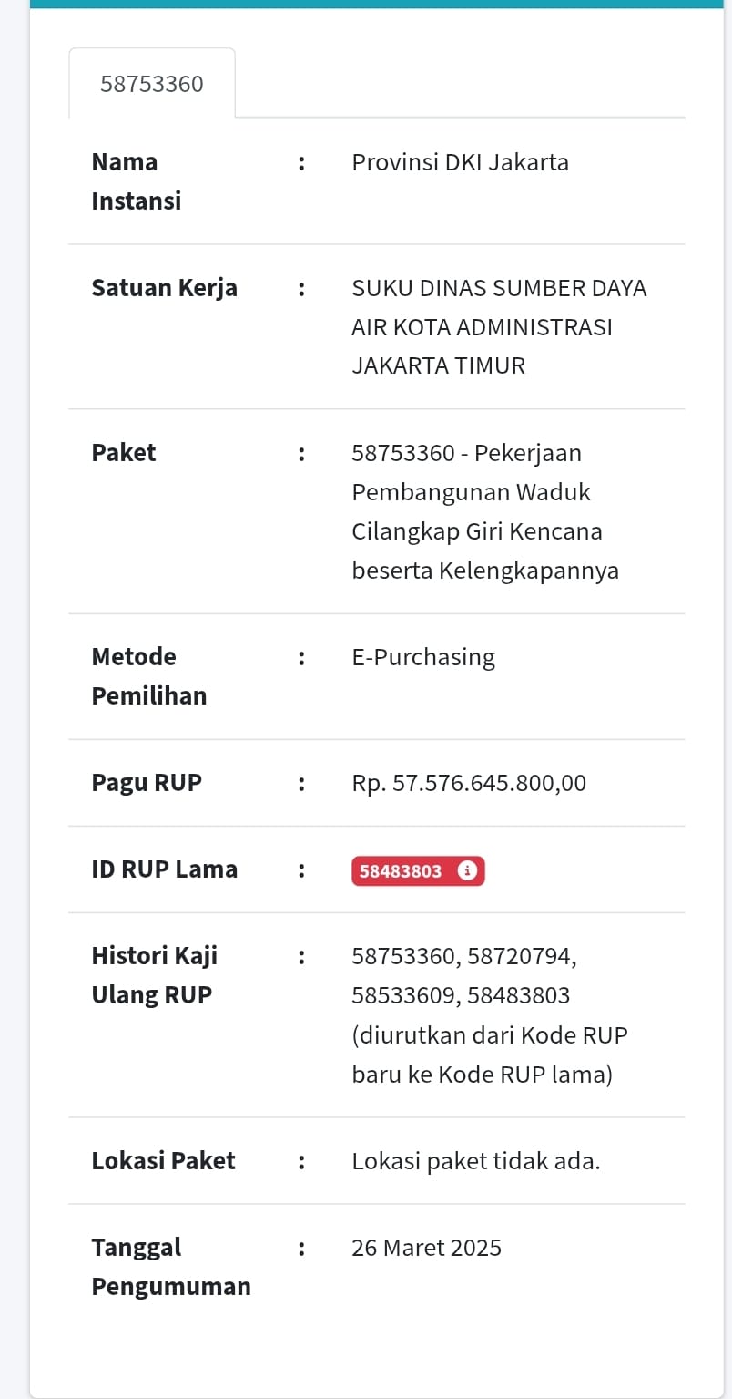 "modus" Sudin SDA Jakarta Timur meloloskan rekanan